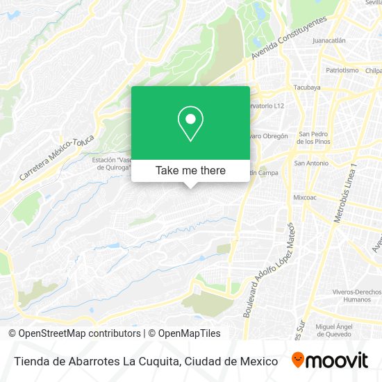 Mapa de Tienda de Abarrotes La Cuquita