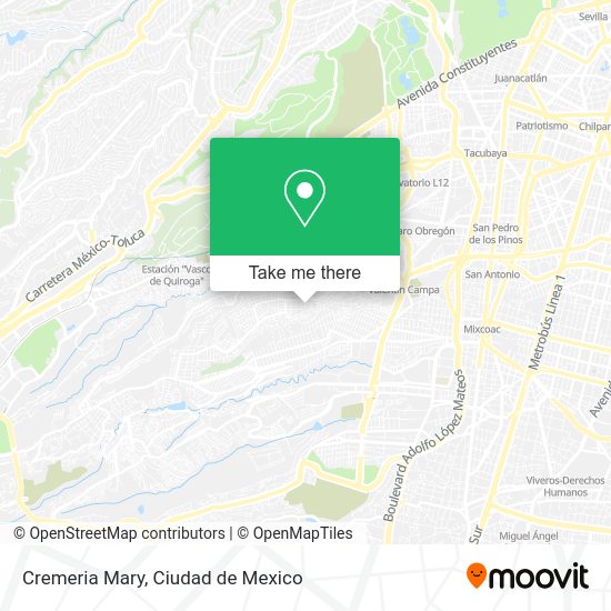 Mapa de Cremeria Mary