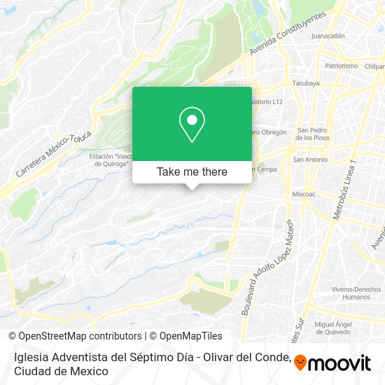 Iglesia Adventista del Séptimo Día - Olivar del Conde map