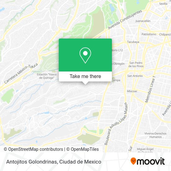 Antojitos Golondrinas map