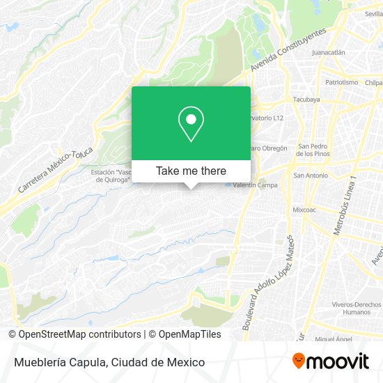 Mueblería Capula map