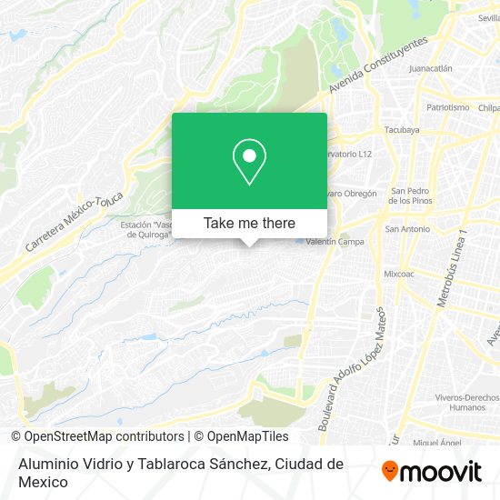 Aluminio Vidrio y Tablaroca Sánchez map