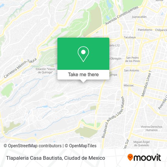 Mapa de Tlapaleria Casa Bautista