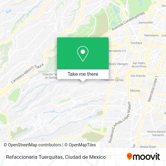 Mapa de Refaccionaria Tuerquitas