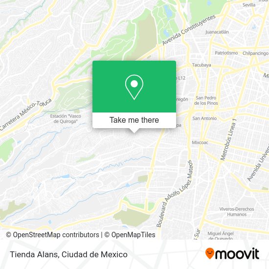 Mapa de Tienda Alans
