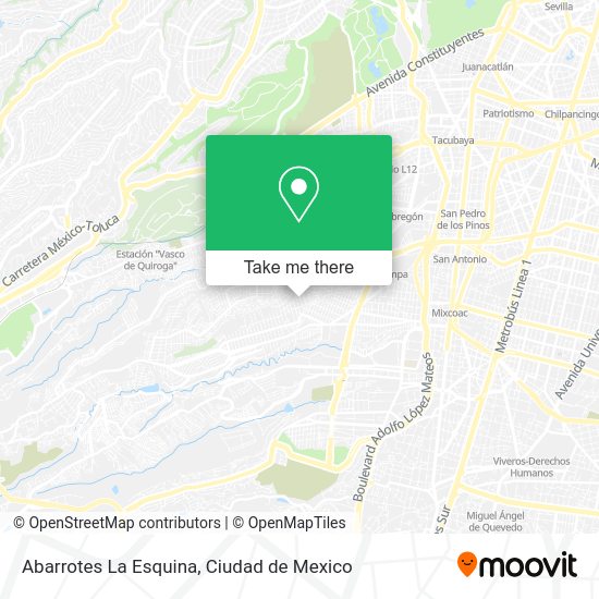 Abarrotes La Esquina map