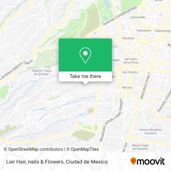 Lier Hair, nails & Flowers map