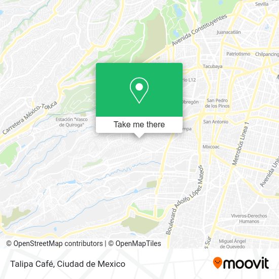 Talipa Café map