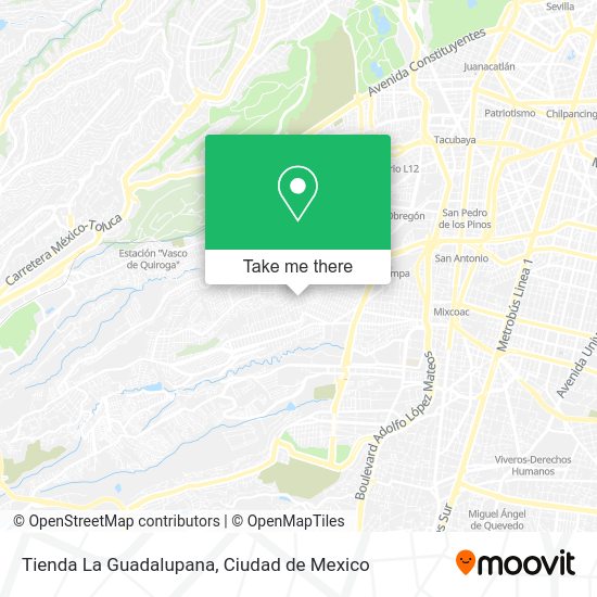 Tienda La Guadalupana map