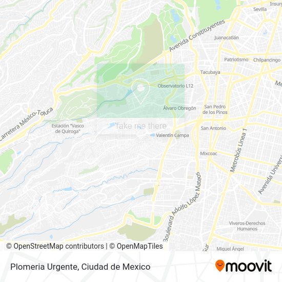 Mapa de Plomeria Urgente