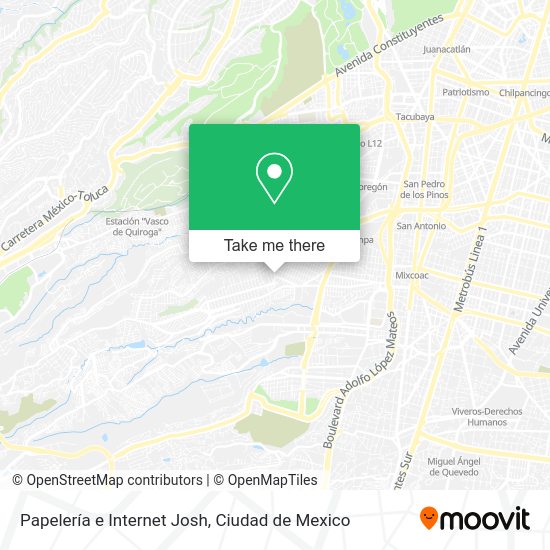 Mapa de Papelería e Internet Josh