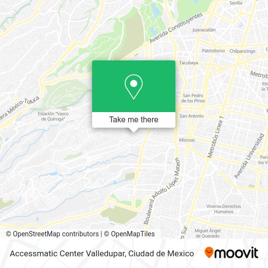 Mapa de Accessmatic Center Valledupar