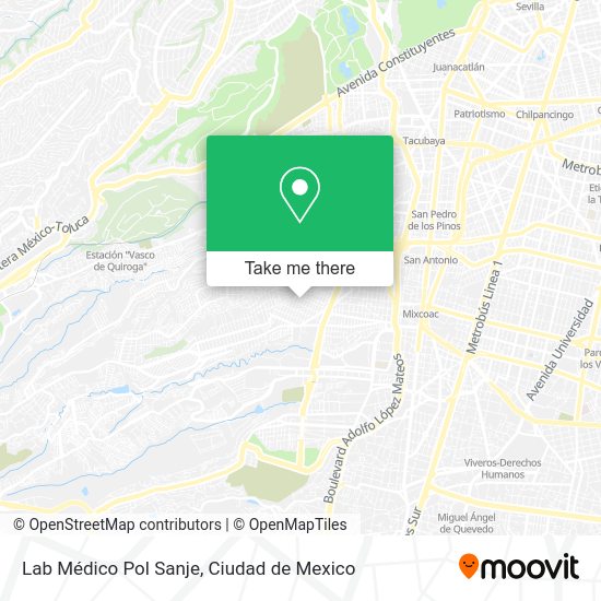 Lab Médico Pol Sanje map