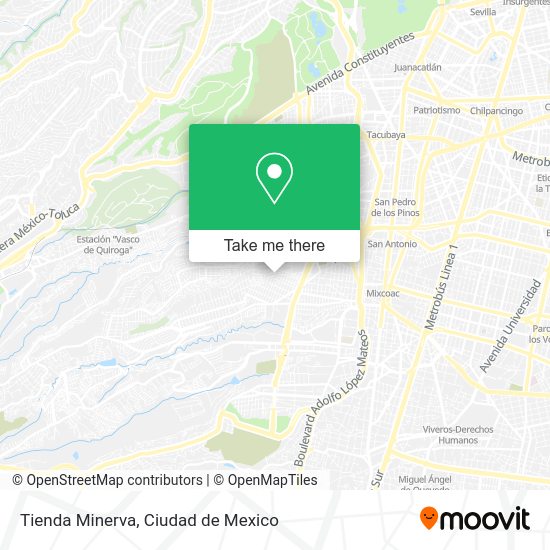 Tienda Minerva map