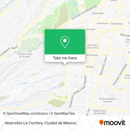 Abarrotes La Cumbre map