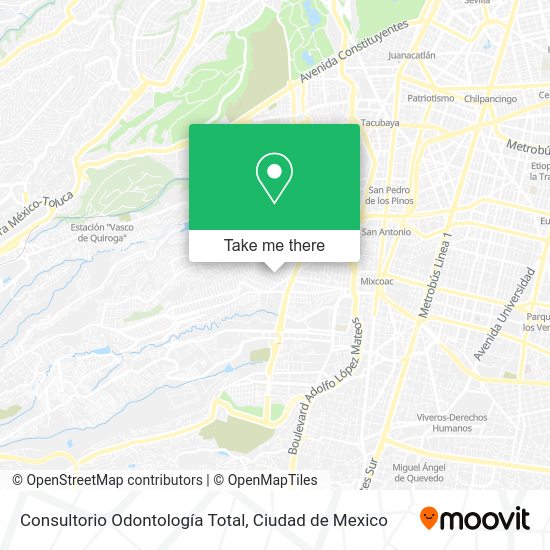 Consultorio Odontología Total map