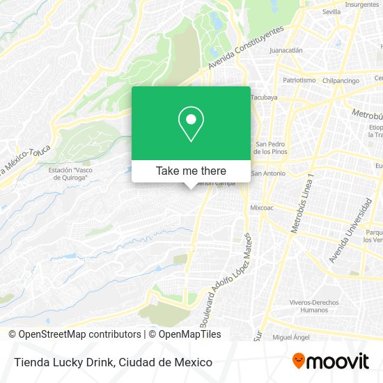 Mapa de Tienda Lucky Drink