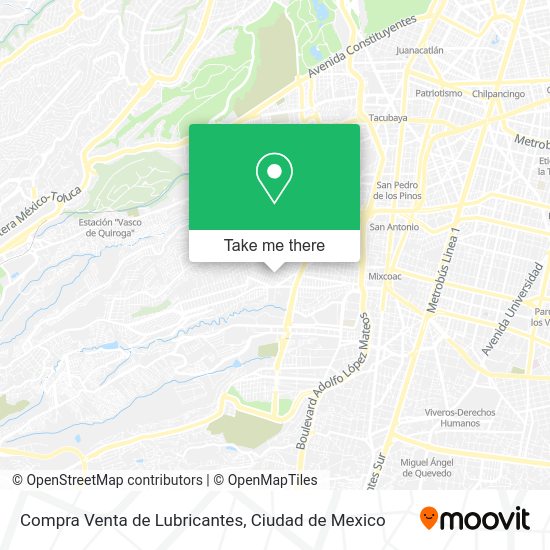 Mapa de Compra Venta de Lubricantes