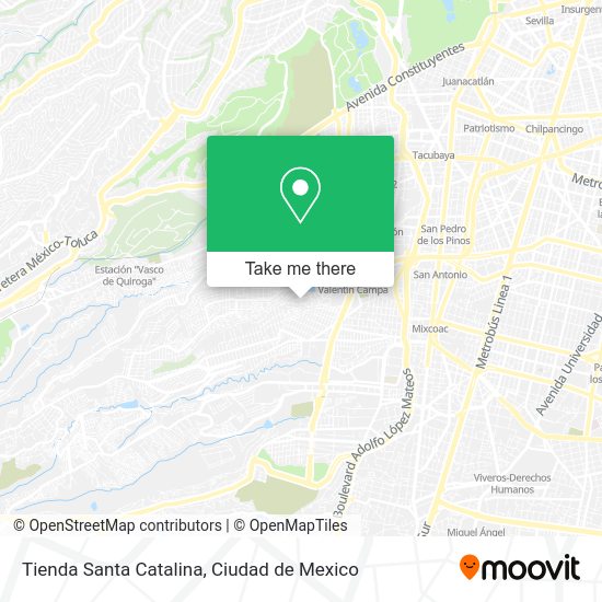 Tienda Santa Catalina map