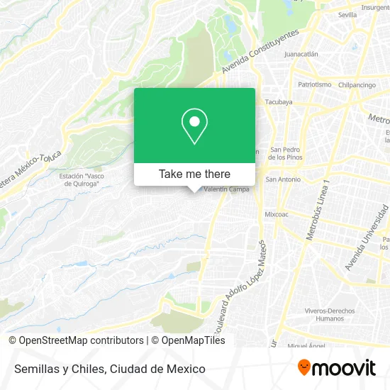 Semillas y Chiles map