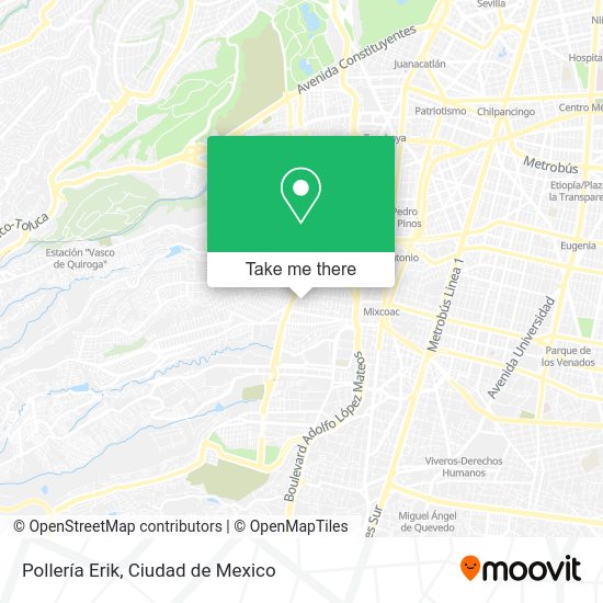 Mapa de Pollería Erik