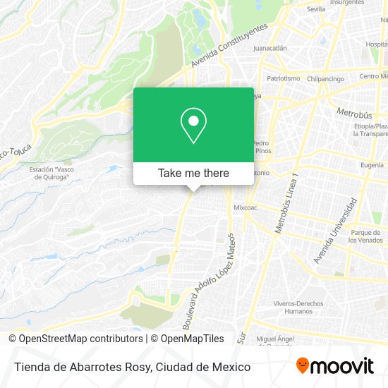 Tienda de Abarrotes Rosy map