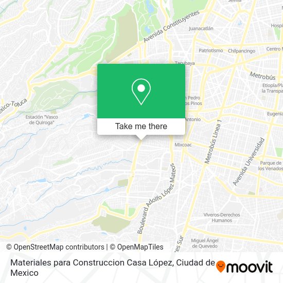 Materiales para Construccion Casa López map