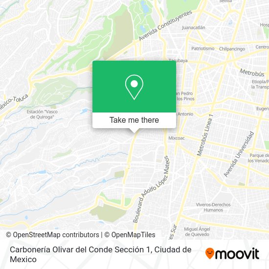 Carbonería Olivar del Conde Sección 1 map