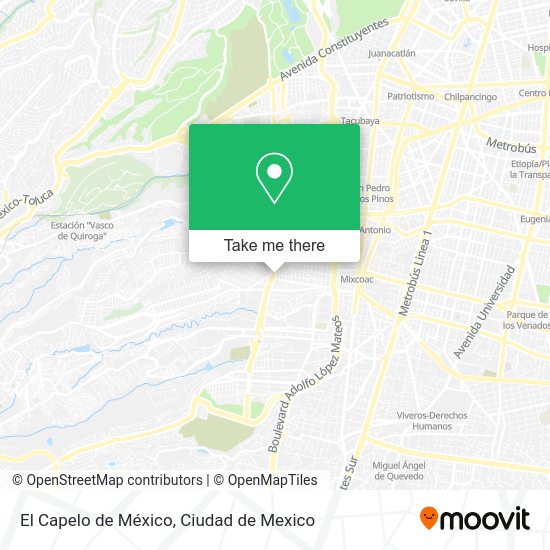 El Capelo de México map