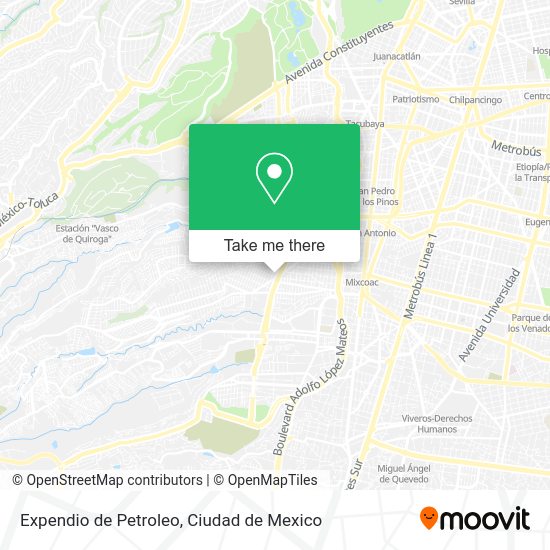 Mapa de Expendio de Petroleo