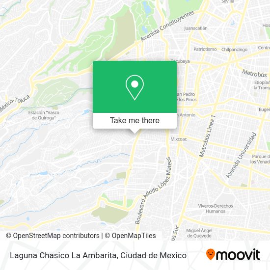 Laguna Chasico La Ambarita map