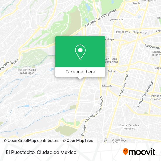El Puestecito map