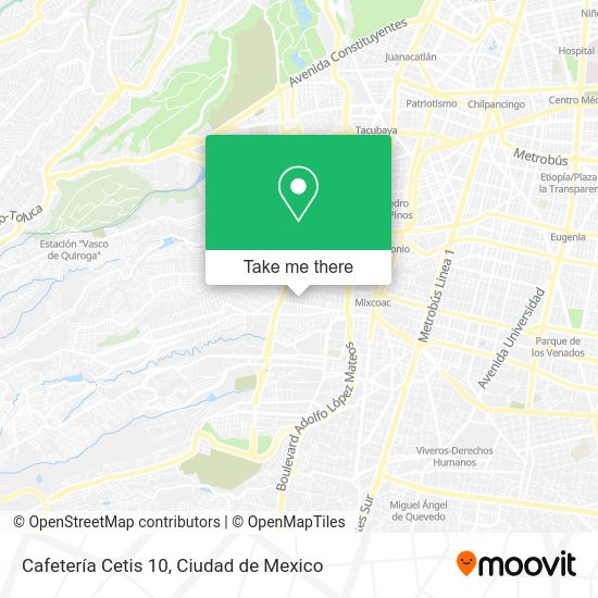 Cafetería Cetis 10 map