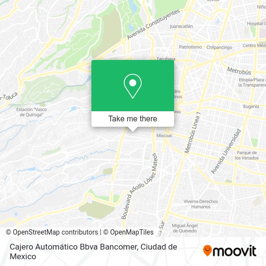 Cajero Automático Bbva Bancomer map