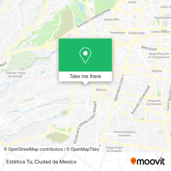 Estética Tu map