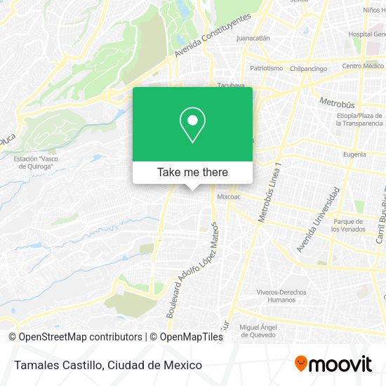 Mapa de Tamales Castillo