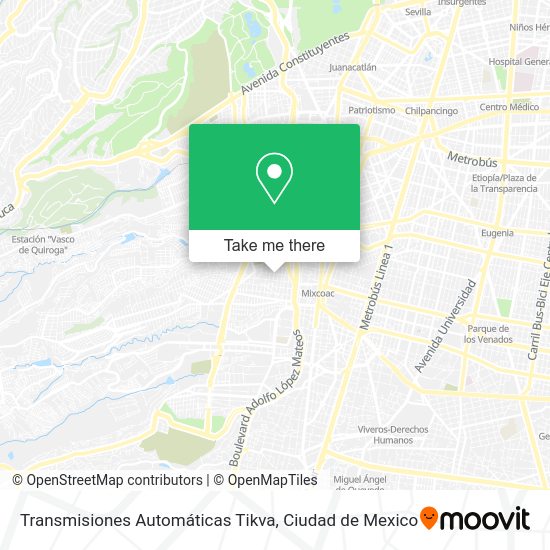 Transmisiones Automáticas Tikva map
