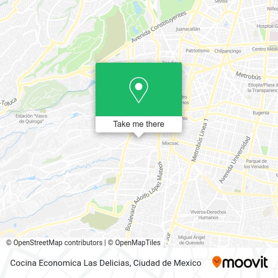 Cocina Economica Las Delicias map