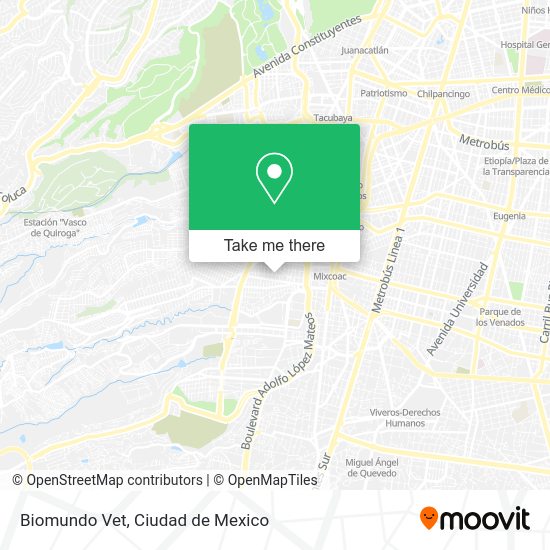 Mapa de Biomundo Vet