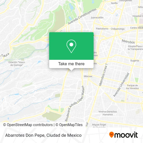 Abarrotes Don Pepe map