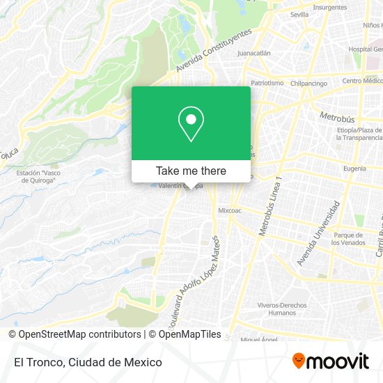 Mapa de El Tronco