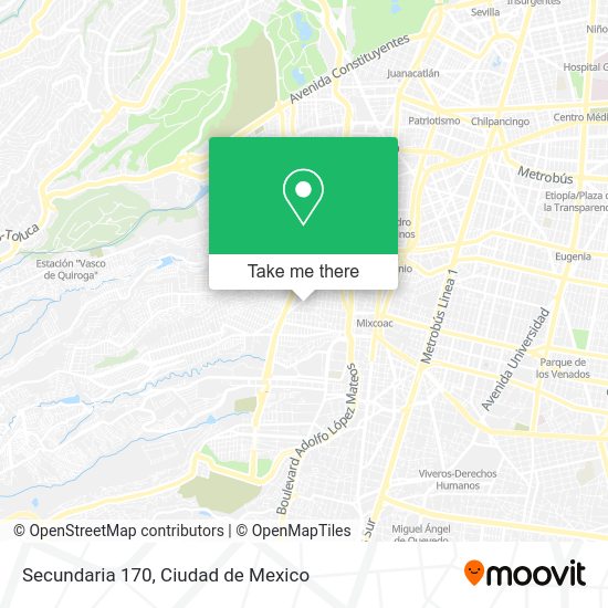 Secundaria 170 map