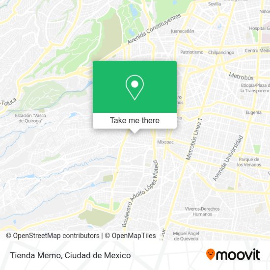 Mapa de Tienda Memo
