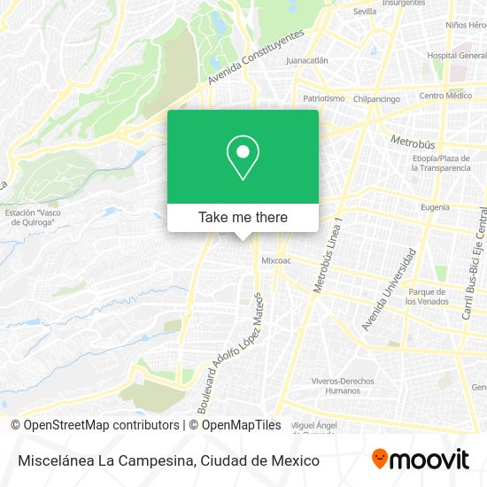 Mapa de Miscelánea La Campesina