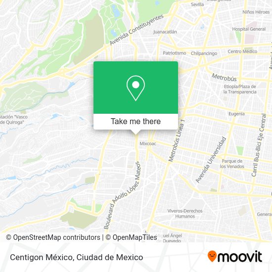 Centigon México map