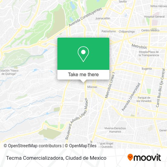 Tecma Comercializadora map