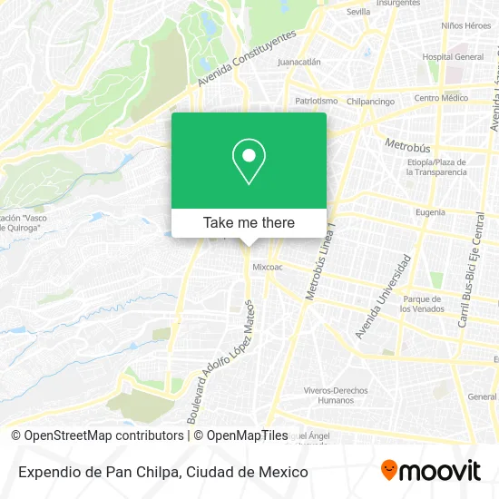 Expendio de Pan Chilpa map