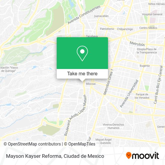 Mayson Kayser Reforma map