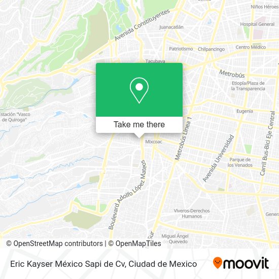 Eric Kayser México Sapi de Cv map