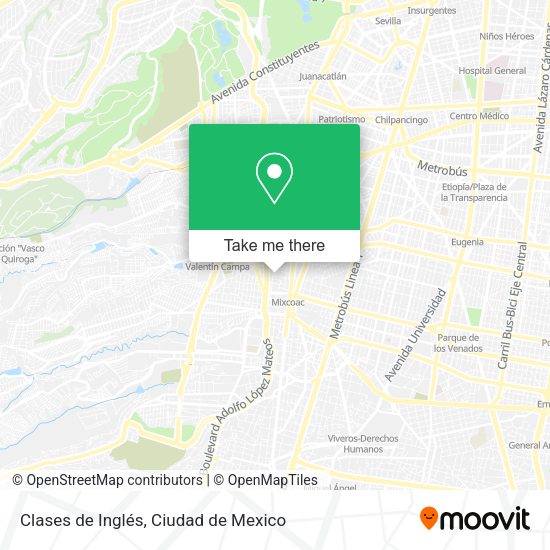 Clases de Inglés map